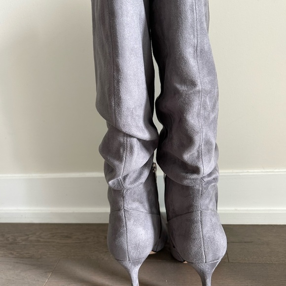 Marc Fisher Grey suede tall boot - Picture 3 of 3